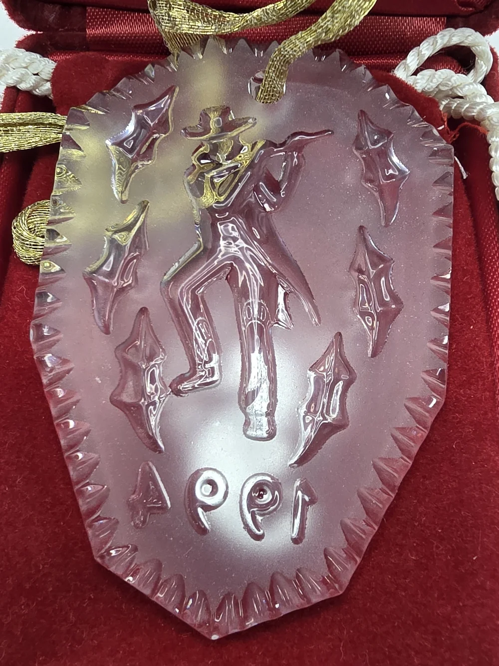Waterford 1994 Crystal 12 Days of Christmas 11 Pipers Piping Christmas Ornament